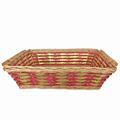 Cesto da confezionamento rettangolare rosso e oro 61/57X44X15 