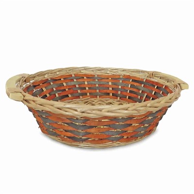 Cesto da confezionamento rotondo arancione e grigio Ø40X12.5 