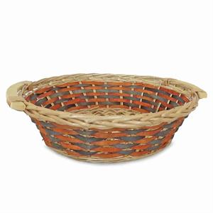 Cesto da confezionamento rotondo arancione e grigio Ø40X12.5 