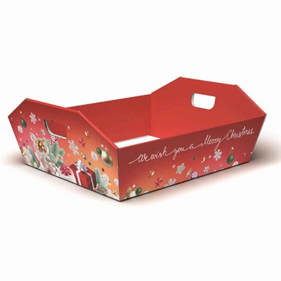 Vassoio in cartone con maniglie 46x34H10 (34X29) 