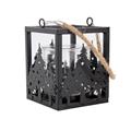 Lanterna in metallo nero 12X12H15 