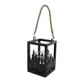 Lanterna in metallo nero 10X10H15 