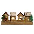 Casette decorative in legno di abete con led 33X9H13 