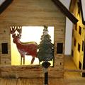 Casette decorative in legno di abete con led 33X9H13 