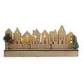 Casette decorative in legno di abete con led 35X10H12 