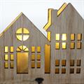 Casette decorative in legno di abete con led 35X10H12 