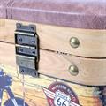 Baule in mdf ed ecopelle Motocicletta 59X35H36 in set di 3