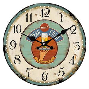 Orologio in mdf Fresh Cool Ø34 cm