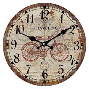 Orologio in mdf Bicicletta Ø34 cm