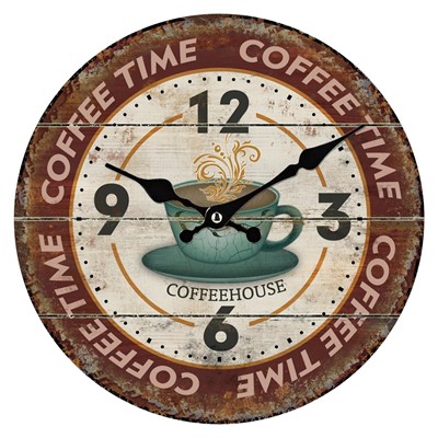 Orologio in mdf Coffee Ø34 cm