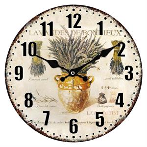 Orologio in mdf Lavanda Ø34 cm