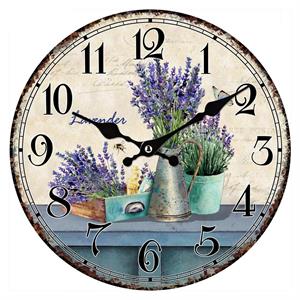 Orologio in mdf Lavanda Ø34 cm