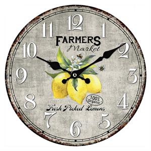 Orologio in mdf Limoni Ø34 cm