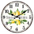 Orologio in mdf Sweet Home Limoni Ø34 cm