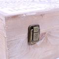 Bauletto in legno intagliato albero 45X30H16 in set di 2