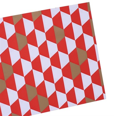 Busta in carta perlata Prisma Rosso corallo 20x35 cm (50xcf)