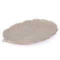 VASSOIO A FOGLIA MDF COLOR PLATINO ANTICATO 32X21H3 