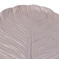 VASSOIO A FOGLIA MDF COLOR PLATINO ANTICATO 32X21H3 
