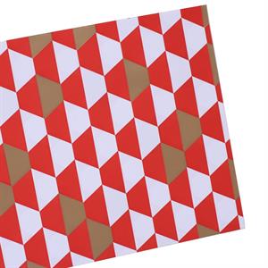 Busta in carta perlata Prisma Rosso corallo 25x40 cm (50xcf)