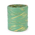 Rocchetto di polyraphia verde acqua e oro H.15MMX200MT