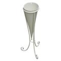 CONO PORTA VASO FERRO BIANCO DIAM.16H44
