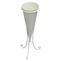 CONO PORTA VASO FERRO BIANCO H54