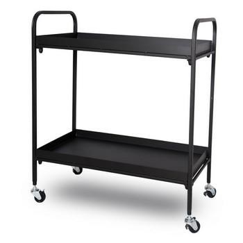 CARRELLO CON RUOTE A 2 PIANI DA MONTARE CM.61X31H70