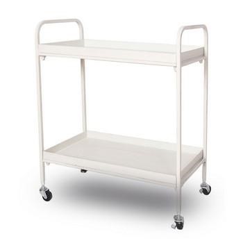CARRELLO CON RUOTE A 2 PIANI DA MONTARE CM.61X31H70