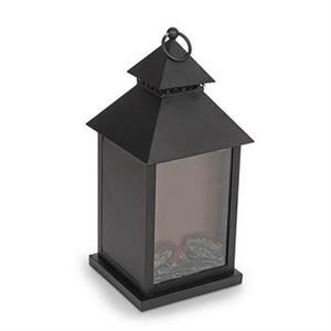 LANTERNA CAMINO FERRO NERO CM.18X17.5H36 (batterie non incluse)