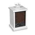 LANTERNA CAMINO FERRO BIANCA CM.16X15H27 (BATTERIE NON INCLUSE)
