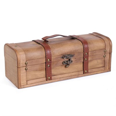 PORTABOTTIGLIE SINGOLO IN LEGNO MARRONE 35X13H12 MADE IN CHINA