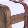 PORTABOTTIGLIE SINGOLO IN LEGNO BIANCO CM 35X13H12 