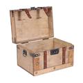 Bauletto in legno marrone 36X28H24 in set di 2