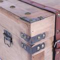 Bauletto in legno marrone 36X28H24 in set di 2