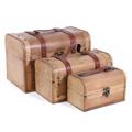 Bauletto in legno con manico 30X20H20 in set di 3