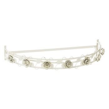 CIEL DE LIT FERRO BIANCO FIORI CM.77X35XH12