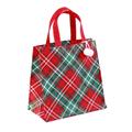 BORSINA DI JUTA SCOZZESE ROSSA E VERDE 15X12H15 MADE IN INDIA