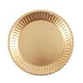 PIATTO VASSOIO IN MDF COLOR ORO DIA34H4 
