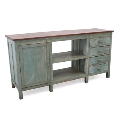 CREDENZA TEAK GRIGIA 4C.1A.183X53H92 MADE IN INDIA