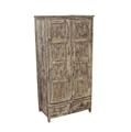 ARMADIO TEAK CREMA ANT.2A. 94X52X181 MADE IN INDIA