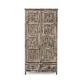 ARMADIO TEAK CREMA ANT.2A. 94X52X181 MADE IN INDIA