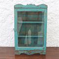 PENSILE TEAK AZZURRO 1 VETRO 31X10H50 MADE IN INDIA