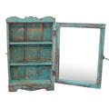 PENSILE TEAK AZZURRO 1 VETRO 31X10H50 MADE IN INDIA