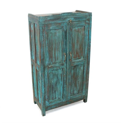 ARMADIO TEAK AZZURRO ANT.2A.76X39H140 MADE IN INDIA