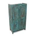 ARMADIO TEAK AZZURRO ANT.2A.76X39H140 MADE IN INDIA