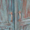 ARMADIO TEAK AZZURRO ANT.2A.76X39H140 MADE IN INDIA