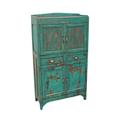 ARMADIO TEAK VERDE ANT.4A. 83X34H153 MADE IN INDIA
