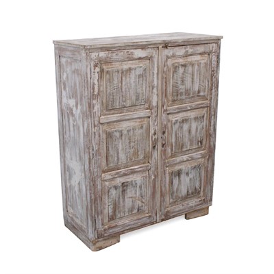 ARMADIO TEAK SBIANCATO 2A.108X46H138 MADE IN INDIA
