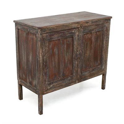 CREDENZA TEAK CREMA ANTICATA 2A.108X48H96 MADE IN INDIA