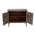 CREDENZA TEAK CREMA ANTICATA 2A.108X48H96 MADE IN INDIA